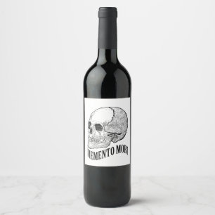 Rótulo De Garrafa De Cerveja Memento mori