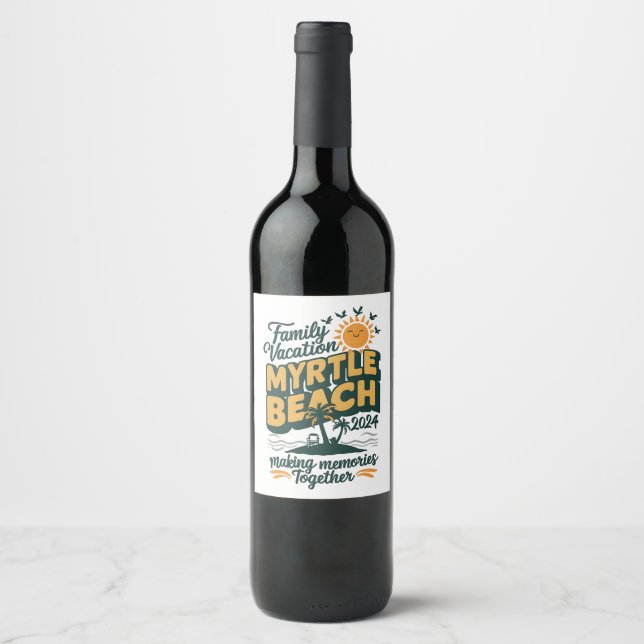 Rótulo De Garrafa De Cerveja Memórias do Fazer de Myrtle Beach 2024 (Frente)