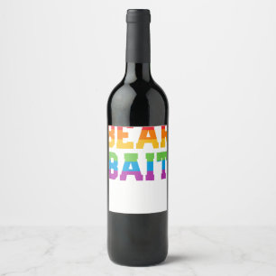 Rótulo De Garrafa De Cerveja Mens Gay Cruising BEAR BAIT Rainbow Flag Orgulho g