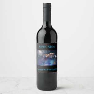Rótulo De Garrafa De Cerveja Mermaid Galaxy