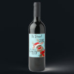 Rótulo De Garrafa De Cerveja Meu Deus! 2021 foi um ano louco com cartão postal<br><div class="desc">Campanha de natal de 2021,  ano maluco,  Natal feliz,  etiqueta de presente de natal,  apreciação de professores,  funcionarios de melhores amigos. Projetado pela Arty Apple Limited</div>