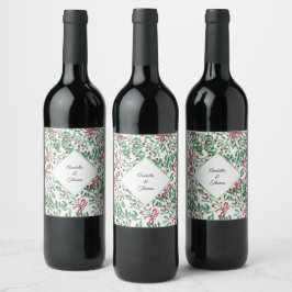Rótulo De Garrafa De Cerveja Mistério Russo de Natal Com Cores-d'água pintado à