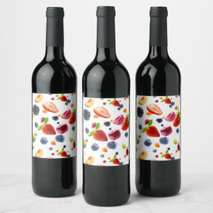 Rótulo De Garrafa De Cerveja Mistura de Frutas