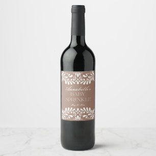 Rótulo De Garrafa De Cerveja Mocha Brown Talavera Azulejo Fiesta Baby Sprinkle