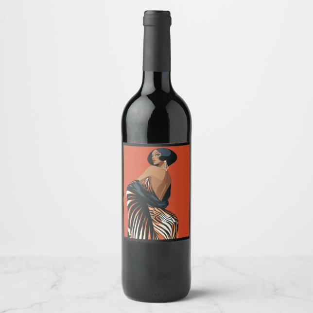 RÓTULO DE GARRAFA DE CERVEJA MODA-ESQUE #6 (Frente)