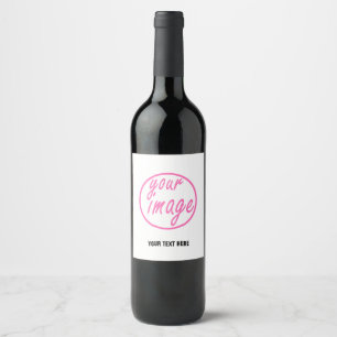 Rótulo De Garrafa De Cerveja Modelo de Foto de Imagem Personalizável Branco
