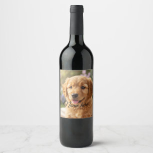 Rótulo De Garrafa De Cerveja Modelo de foto de nome de animal de estimação simp
