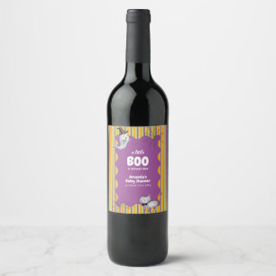 Rótulo De Garrafa De Cerveja Moderno Bonito Um Pequeno Chá de fraldas Ghost Gho