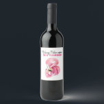 Rótulo De Garrafa De Cerveja Moderno - Exótica Watercolor Flamingo Gift Rosa<br><div class="desc">Adicione um pouco de diversão e talento às suas garrafas de vinho com esta etiqueta de vinho rosada e viscosa. Apresentando uma ilustração com aquarela flamingo e a frase humorística "Nada que eu goste mais do que FLAMINGO", esta etiqueta é perfeita para festas tropicais, finais de semana de solteiros, casamentos...</div>