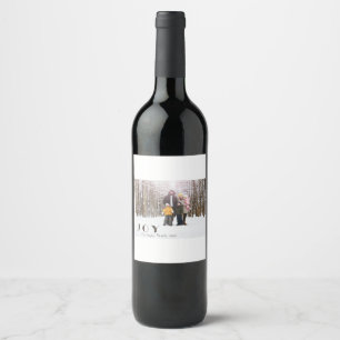 Rótulo De Garrafa De Cerveja Moderno Minimalista Vintage Alegria Foto Religiosa