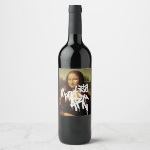 Rótulo De Garrafa De Cerveja Mona Lisa Art