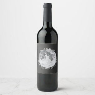Rótulo De Garrafa De Cerveja Moon Wine Personalizado