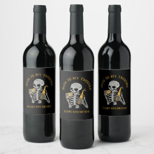 Rótulo De Garrafa De Cerveja Morte aos 20