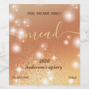 Rótulo De Garrafa De Cerveja Mosto de alecrim moderno