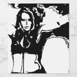 Rótulo De Garrafa De Cerveja Mulher Witchy