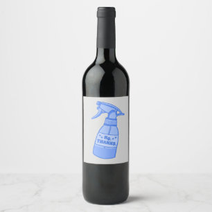 Rótulo De Garrafa De Cerveja Não, Obrigado. Humor Sassy de Garrafa de Spray