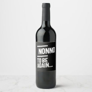 Rótulo De Garrafa De Cerveja Não Para Ser De Novo Presente para avô
