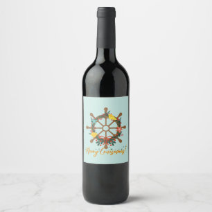 Rótulo De Garrafa De Cerveja Natal Crucero Náutico