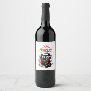 Rótulo De Garrafa De Cerveja Natelinho Peludo de Natal