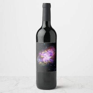 Rótulo De Garrafa De Cerveja Nebulosa do Caranguejo Remanescente da Supernova C