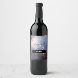 Rótulo De Garrafa De Cerveja Nebulosa Orion Astronomia azul Rosa violeta céu es
