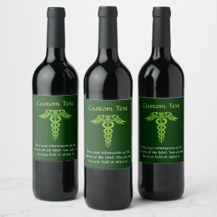 Rótulo De Garrafa De Cerveja Nó Celular Verde Caduco