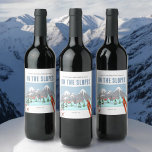 Rótulo De Garrafa De Cerveja No Fim De Semana Da Bachelorette Ski Slopes<br><div class="desc">Na Festa de Fim de Semana do Esqui de Neve | Itinerário do Fim de Semana da Bachelorette de Esqui</div>