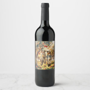 Rótulo De Garrafa De Cerveja No Pomar De Maçã