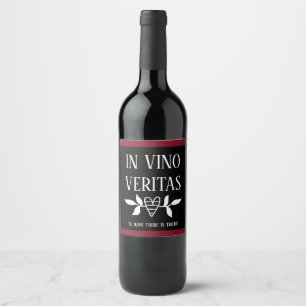 Rótulo De Garrafa De Cerveja NO VINO VERITAS 'no vinho há uma verdade "