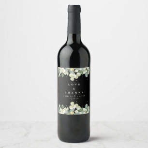 Rótulo De Garrafa De Cerveja Noiva de Inverno: Amieiro Negro + Eucalipto