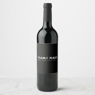 Rótulo De Garrafa De Cerveja Nome comercial Artes Grunge Branco Preto