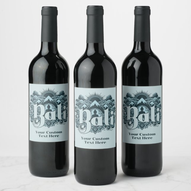 Rótulo De Garrafa De Cerveja Nome Personalizado Bali (Garrafas)