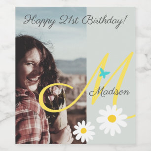 Rótulo De Garrafa De Cerveja Nome Personalizado do Modelo de Fotografia da Borb