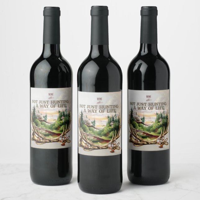 Rótulo De Garrafa De Cerveja Not Just Hunting , A Way of Life (Garrafas)