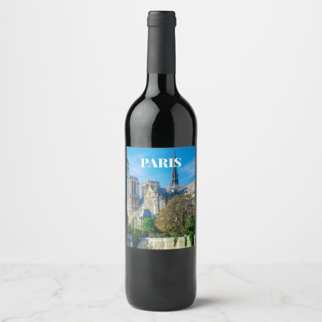 Rótulo De Garrafa De Cerveja Notre Dame de Paris, França (Frente)