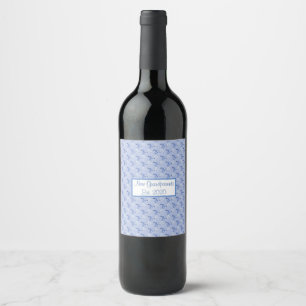 Rótulo De Garrafa De Cerveja Novos Avós Est. Vinho De Padrão De Tempestade Az
