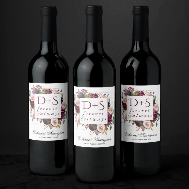 Rótulo De Garrafa De Cerveja Números Blooming | Rua Monográfica Rústica (Criador carregado)