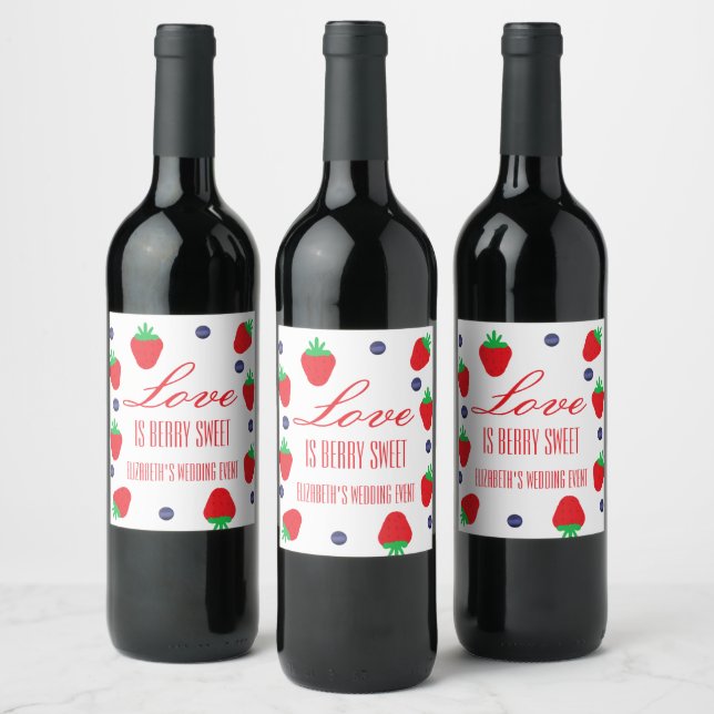 Rótulo De Garrafa De Cerveja O Amor É Fruta Doce Bridal Shower (Garrafas)