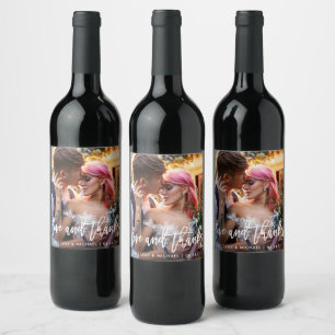 Rótulo De Garrafa De Cerveja O amor moderno Wedding do roteiro da escova