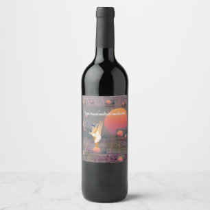 Rótulo De Garrafa De Cerveja O Amor Transcende Multiverso