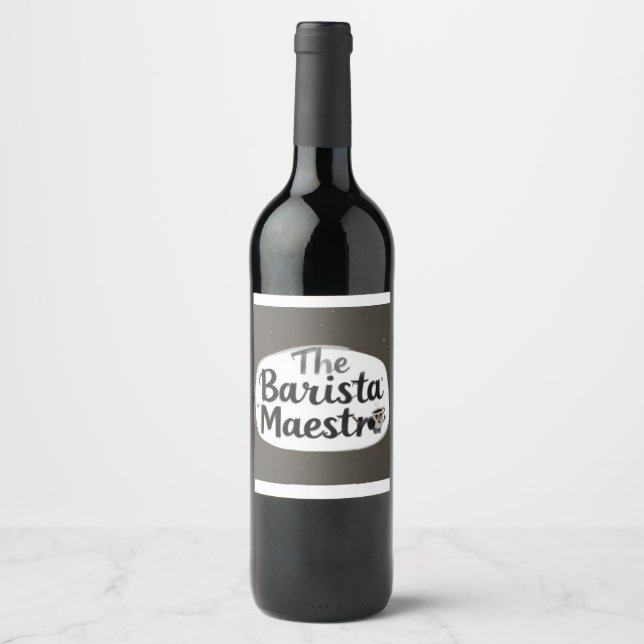 Rótulo De Garrafa De Cerveja O Barista Maestro (Frente)