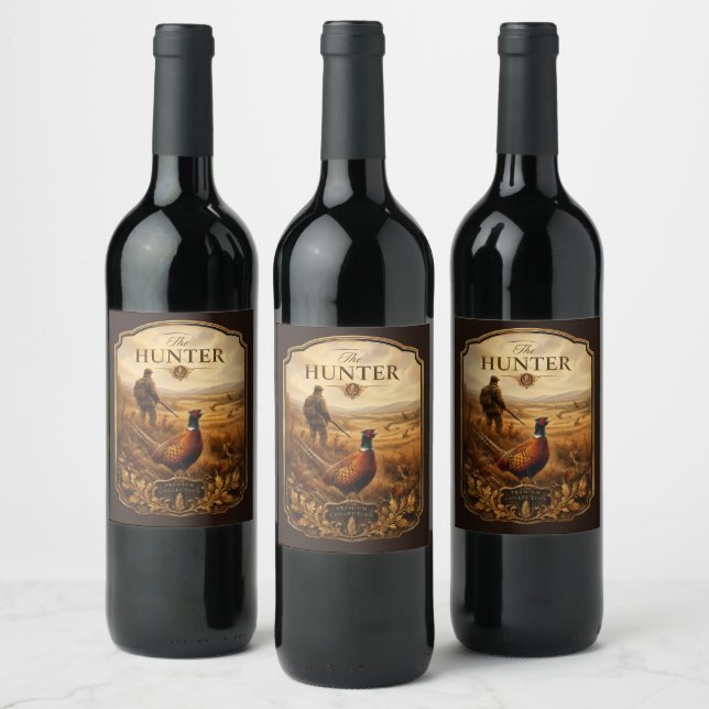 Rótulo De Garrafa De Cerveja O Caçador (Garrafas)