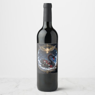 Rótulo De Garrafa De Cerveja O Cisne das Almas Esquecidas.
