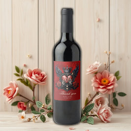 Rótulo De Garrafa De Cerveja O Coração Rachado: Um Epo Gótico