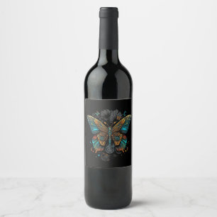 Rótulo De Garrafa De Cerveja o design da borboleta