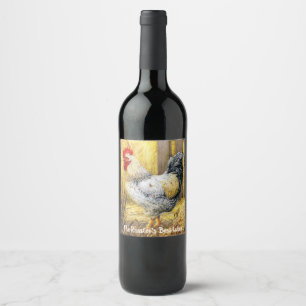 Rótulo De Garrafa De Cerveja O galo do celeiro
