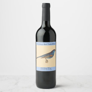 Rótulo De Garrafa De Cerveja O Grosbeak Azul, os Pássaros de Nova Iorque de Jam