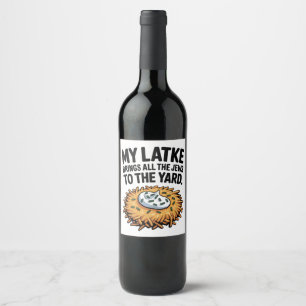 Rótulo De Garrafa De Cerveja O meu latente traga todos os judeus para o Yard Ha