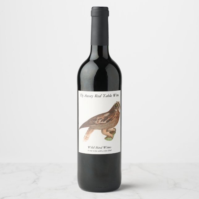 Rótulo De Garrafa De Cerveja O Pássaro de Nova Iorque (Otus palustris) (Frente)