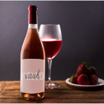 Rótulo De Garrafa De Cerveja O Pastel Moderno Pink Hello E Você Nome<br><div class="desc">O Pastel Moderno Pink Hello E Você Nome</div>